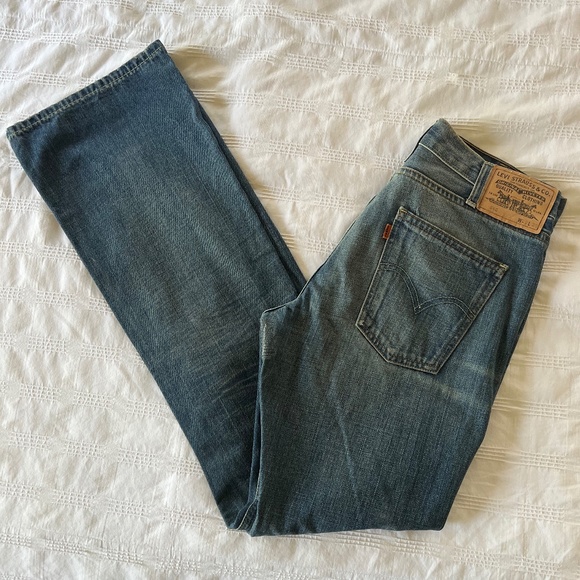 VINTAGE 646 LEVIS boot cut / ORANGE TAB 29x34/ TALL!